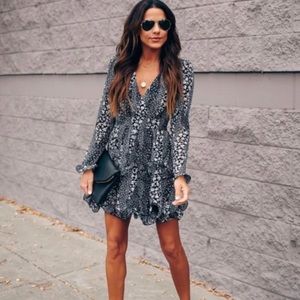 Saints and Secrets ruffle mini dress